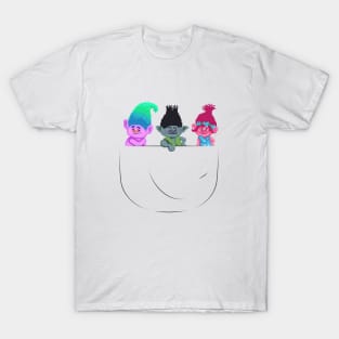 Little Trolls In Pocket T-Shirt